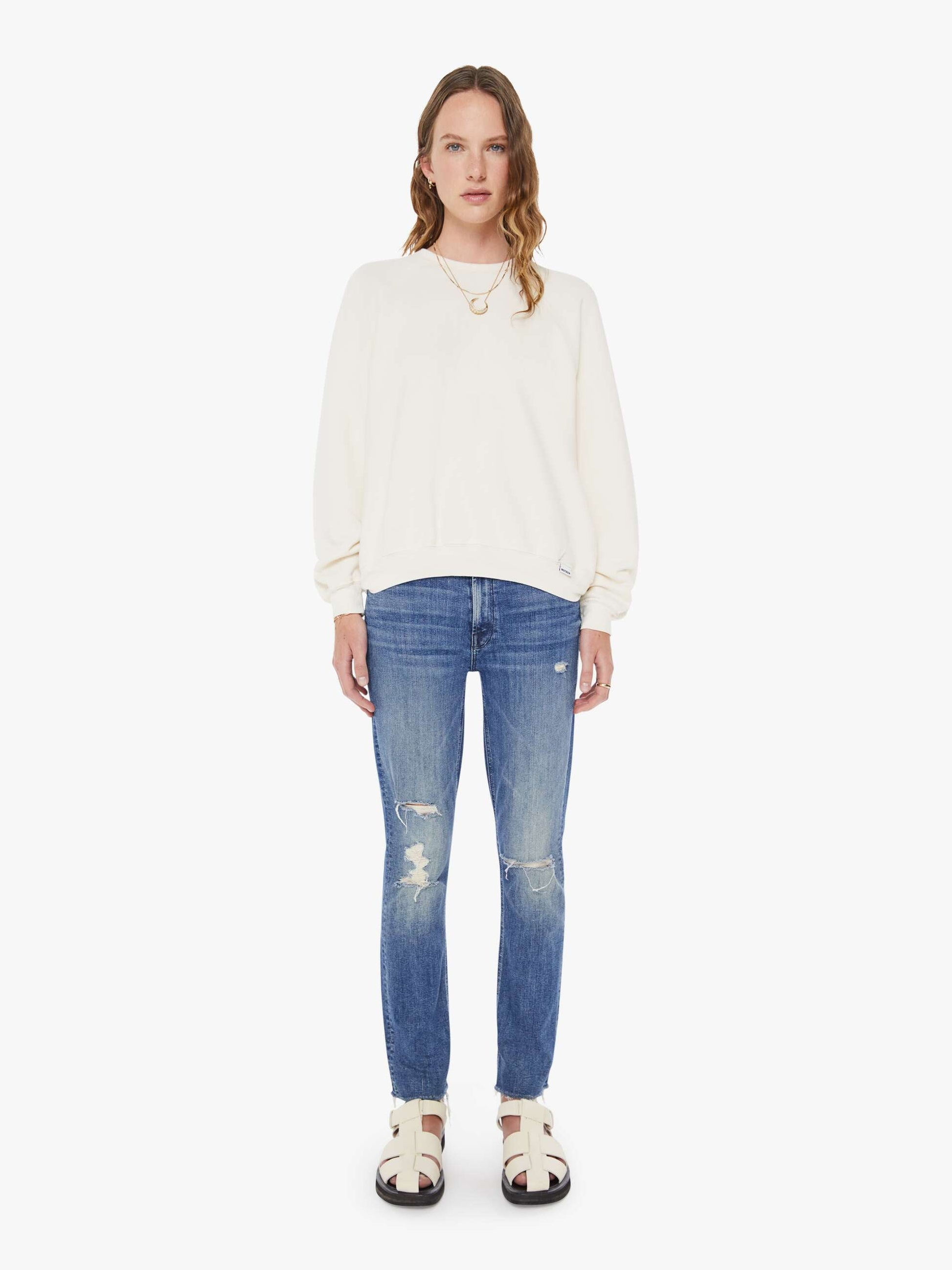 Mother Denim The Biggie Concert White (Open)
