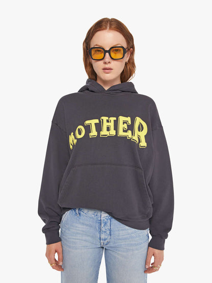 Mother Denim The Oversized Hoodie Black (Charcoal)