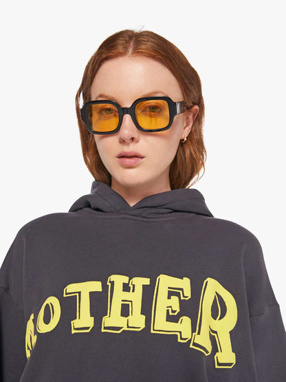 Mother Denim The Oversized Hoodie Black (Charcoal)