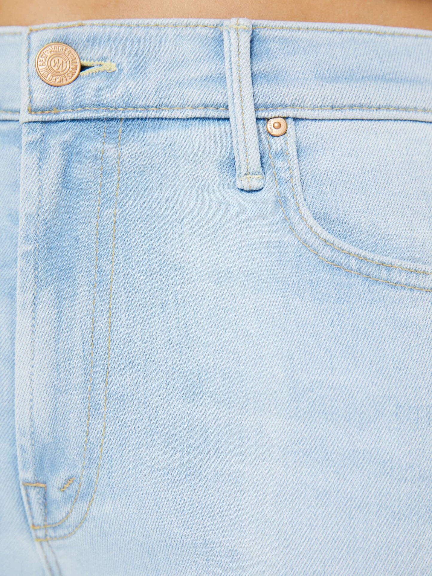 Mother Denim The Quick Dip Roseboom Ballerina And Almond Cream
