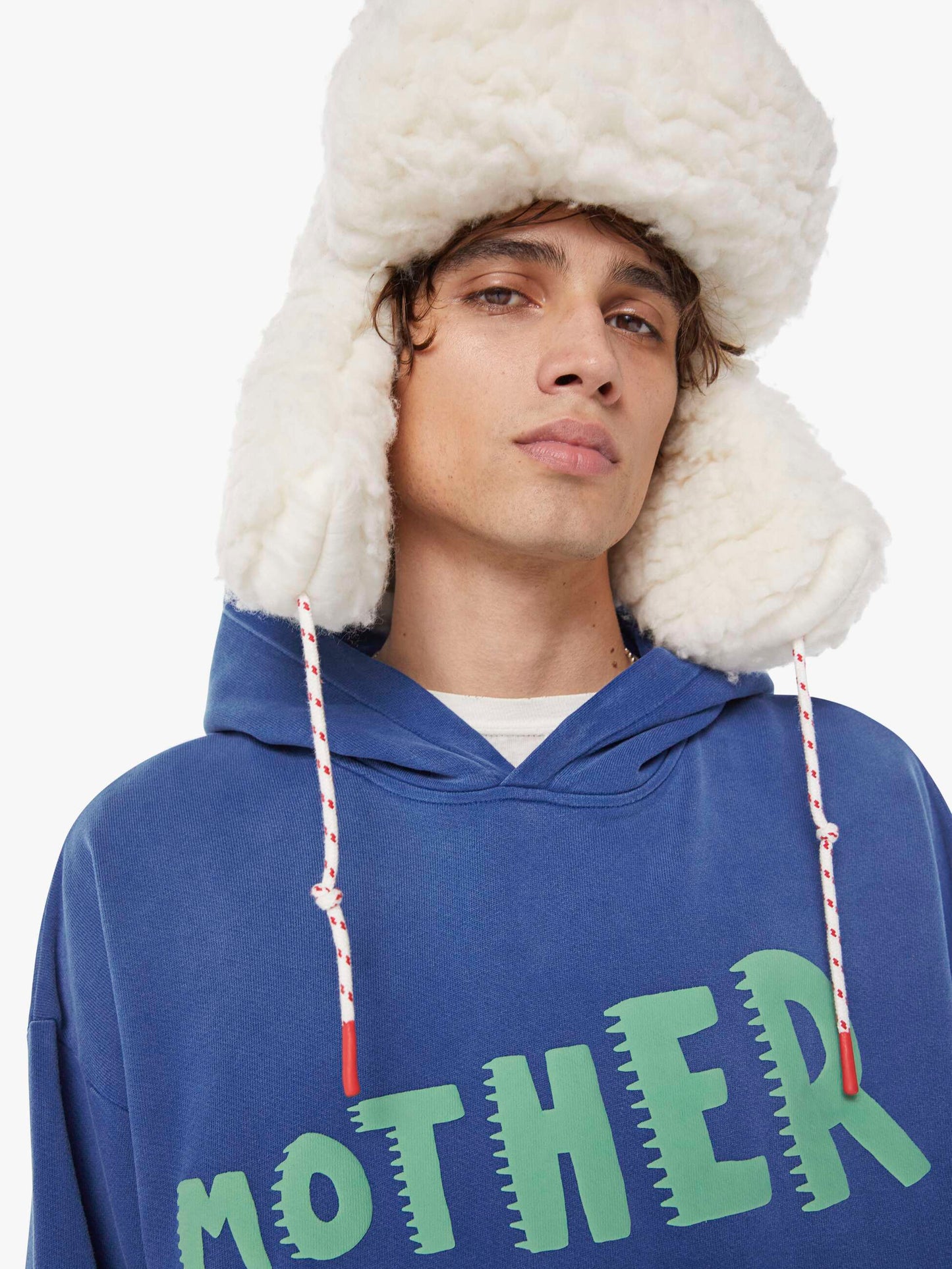 Mother Denim The Oversized Hoodie Blue (Dark)