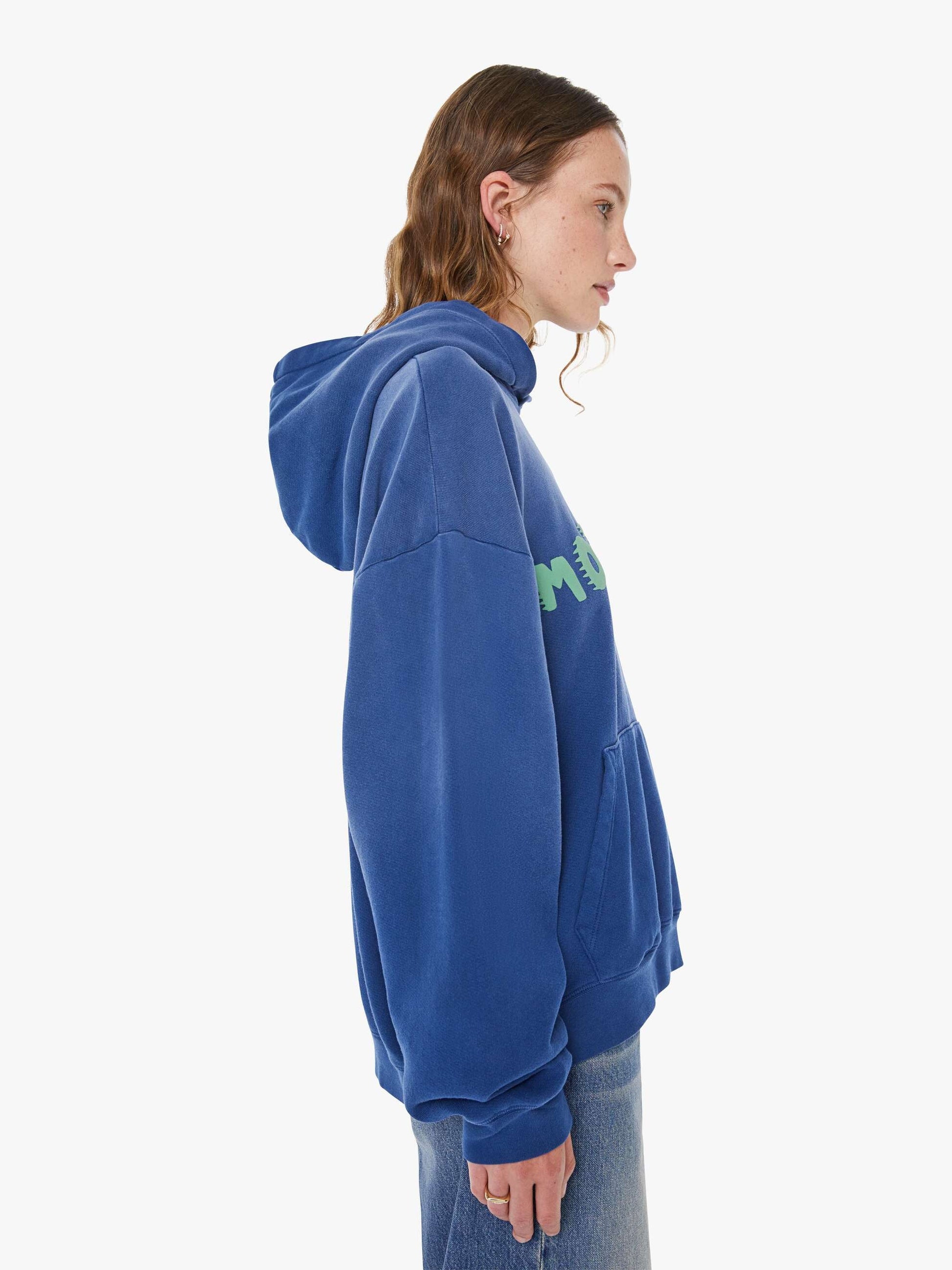 Mother Denim The Oversized Hoodie Blue (Dark)