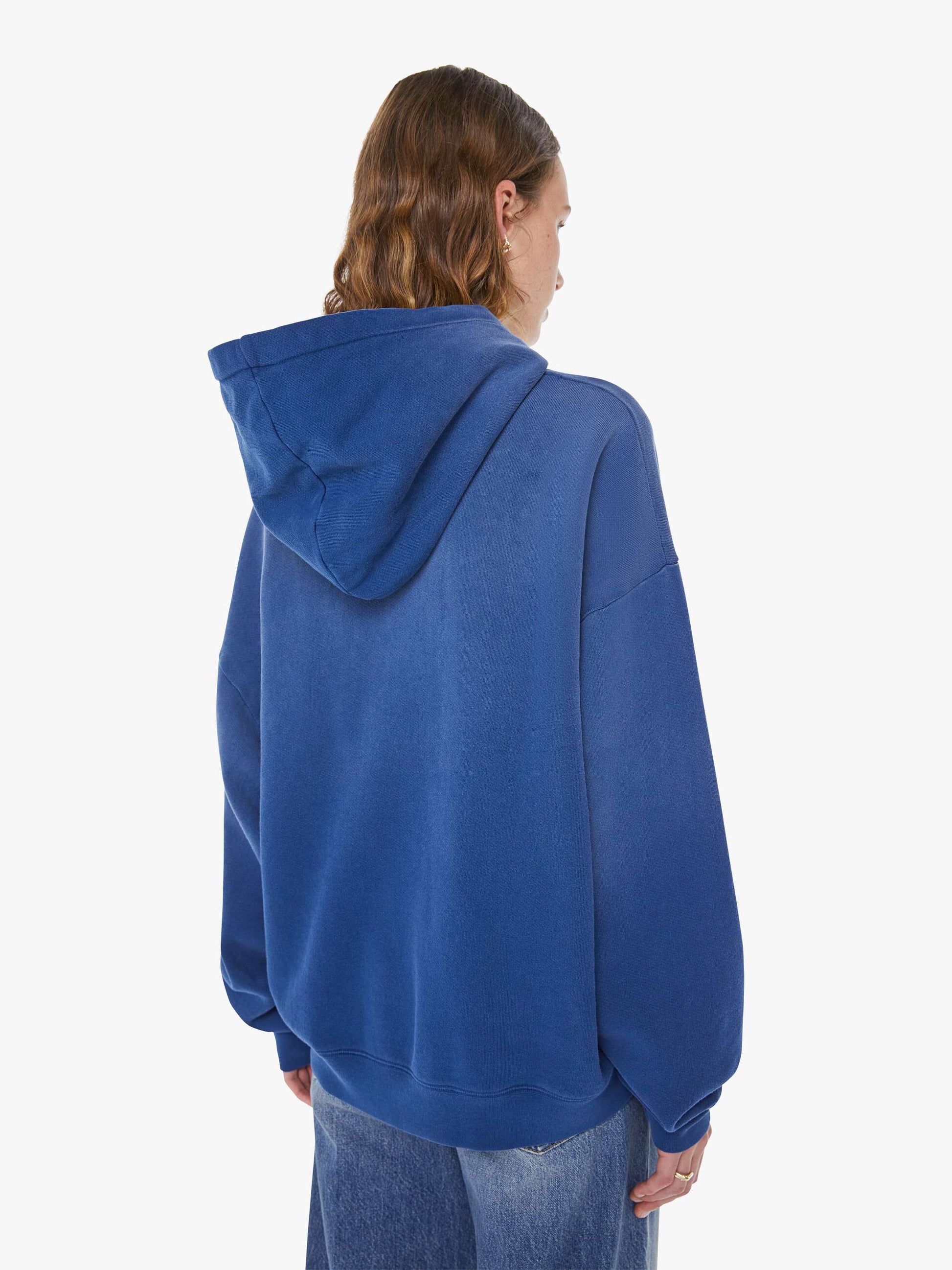 Mother Denim The Oversized Hoodie Blue (Dark)