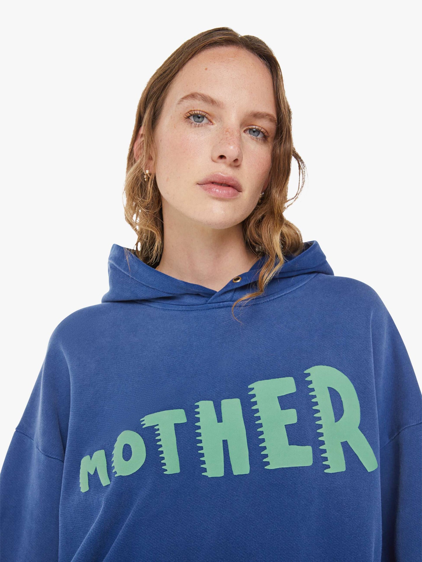 Mother Denim The Oversized Hoodie Blue (Dark)