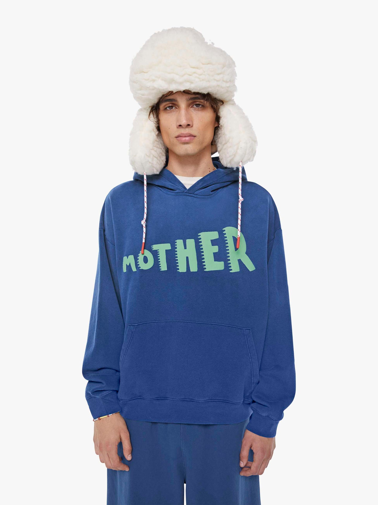 Mother Denim The Oversized Hoodie Blue (Dark)
