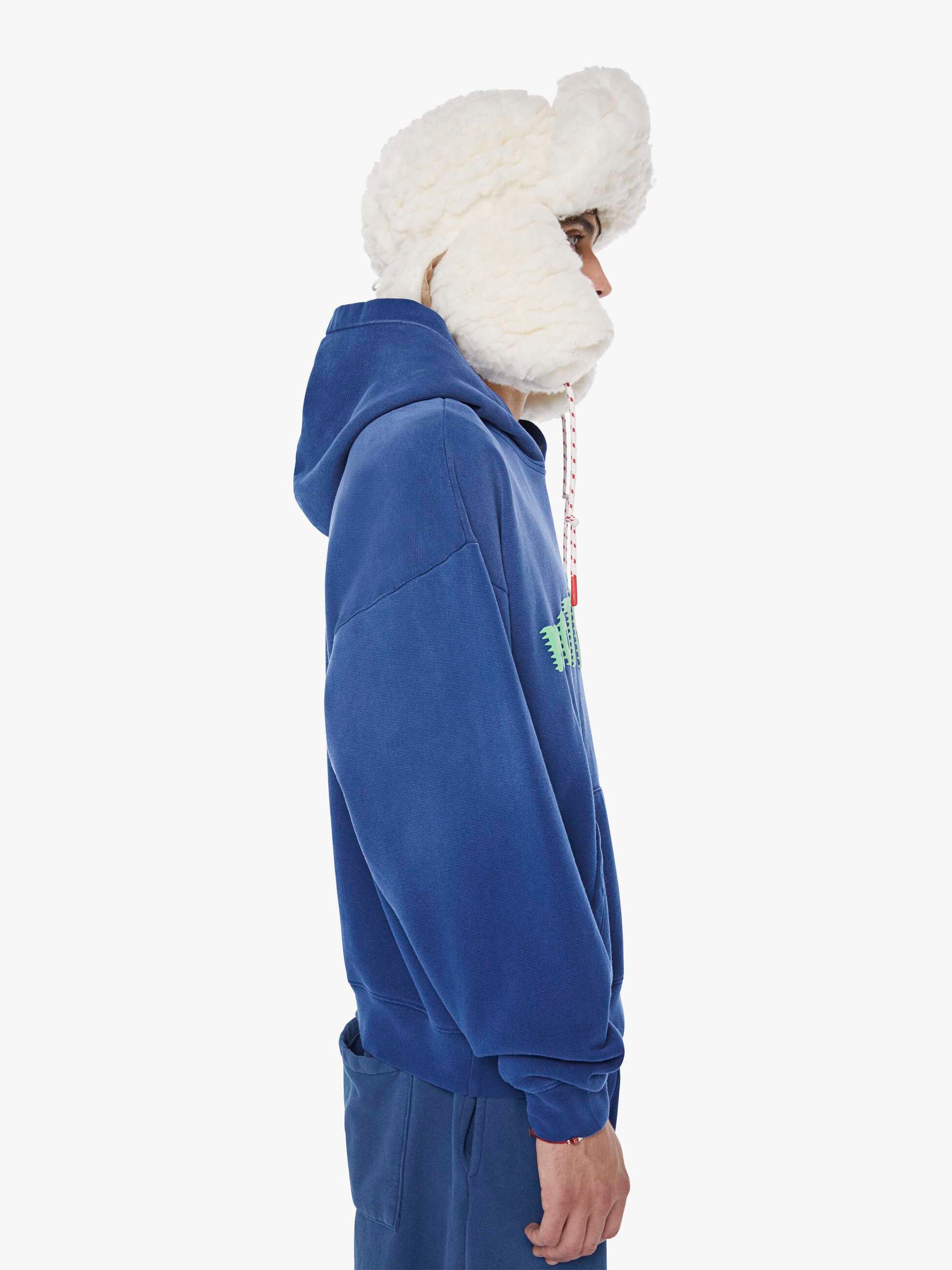 Mother Denim The Oversized Hoodie Blue (Dark)
