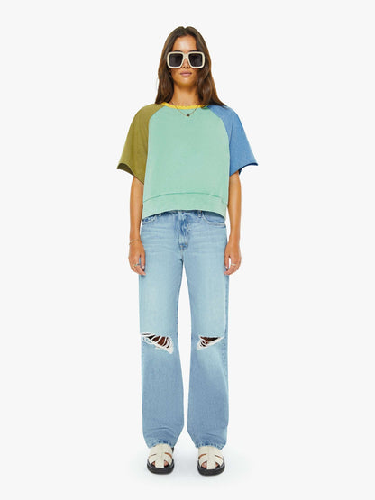 Mother Denim The Quick Dip Green Blue Yellow Multi